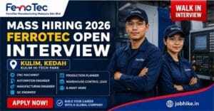 Manufacturing jobs in Kulim Kedah CNC machinist jobs in Malaysia 2026