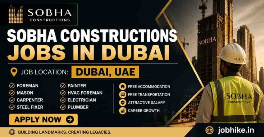 Sobha Constructions Dubai jobs 2026 construction jobs UAE Dubai