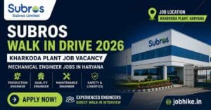 Subros walk in drive 2026 Kharkoda plant job vacancy