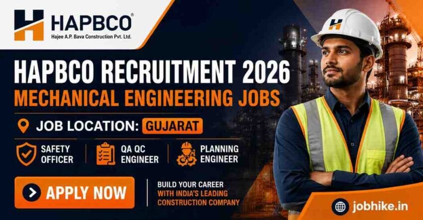 Urgent Gujarat Hiring 2026 Mechanical Engineering Jobs Near Me at HAPBCO Apply Before Vacancies Close