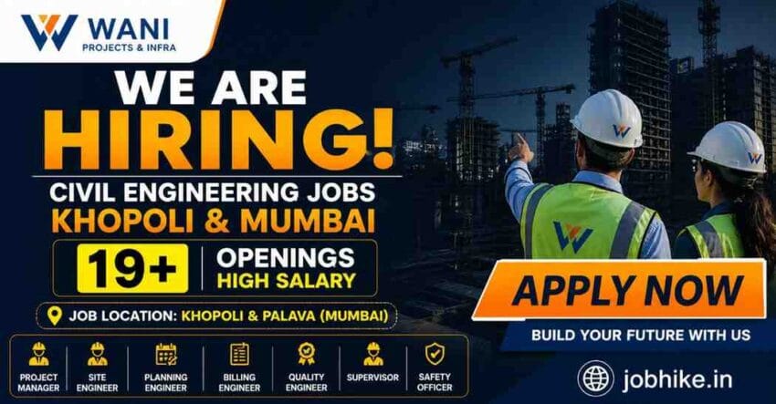 Urgent Jobs in Khopoli for Civil Engineers 2026 Apply Now