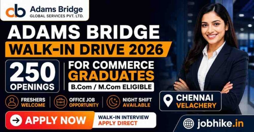 commerce graduates jobs in Chennai 2026 fresher jobs in Chennai