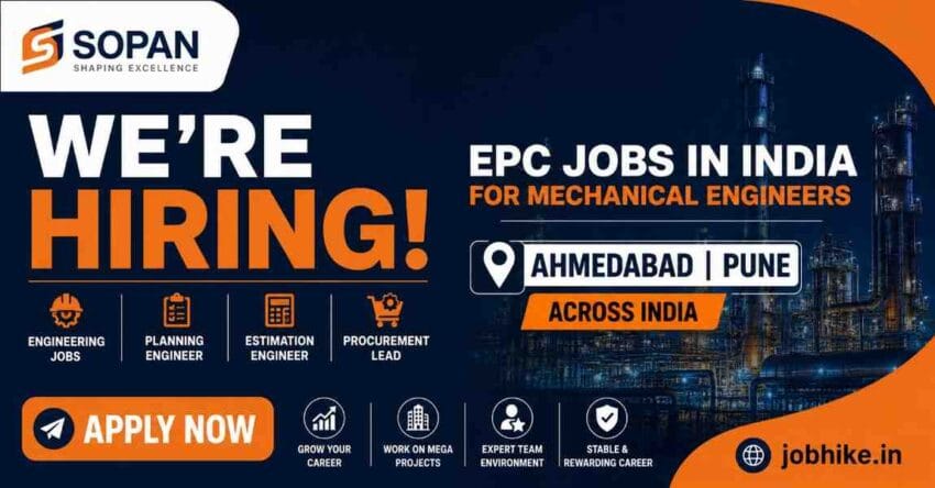 engineering jobs in Ahmedabad EPC jobs in India for mechanical engineers