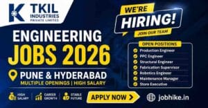 engineering jobs in Pune for freshers & Jobs in Hyderabad 2026