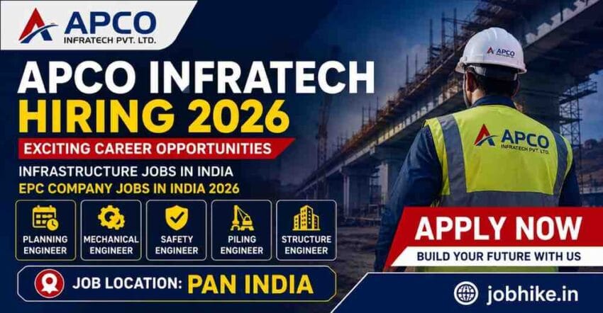 infrastructure jobs in India EPC company jobs in India 2026