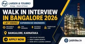 walk in interview in bangalore 2026