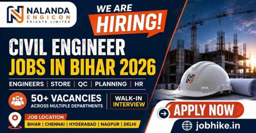 Exciting Civil Engineer jobs in Bihar 2026 Nalanda Engicon