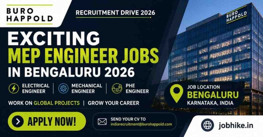 Exciting MEP Engineer Jobs in Bengaluru 2026 at Buro Happold
