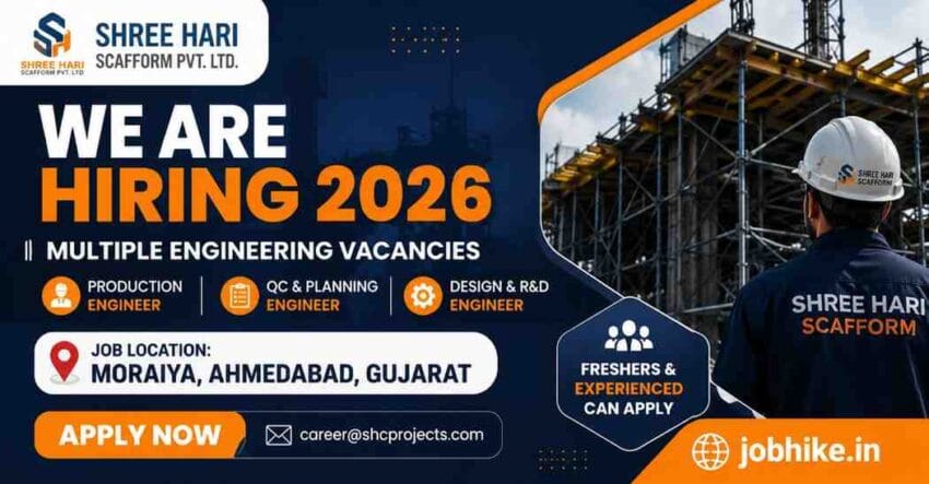 Production Engineer Jobs in Ahmedabad for Freshers 2026