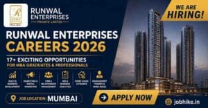 Runwal Enterprises Job Vacancy 2026 MBA Jobs in Mumbai for Freshers & Experienced Candidates