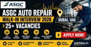 ASGC Auto Repair Walk-in Interview 2026 25 UAE Vacancies Auto Repair Jobs in UAE Mechanic Jobs in UAE 2026