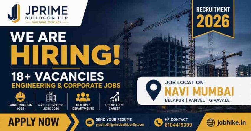Construction Jobs in Navi Mumbai Civil Engineering Jobs 2026
