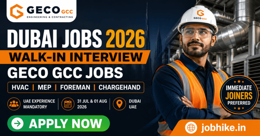 Exciting Dubai Jobs 2026 HVAC Jobs in Dubai GECO GCC Jobs