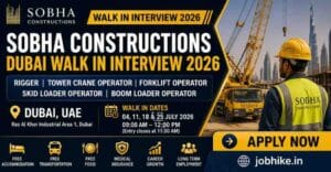 Exciting Sobha Constructions Dubai Walk in Interview 2026