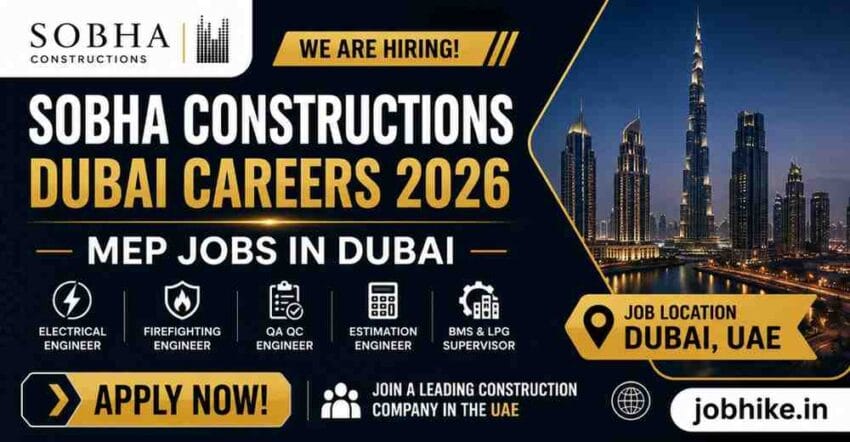 MEP Jobs in Dubai Sobha Constructions Dubai Careers 2026 Apply Online