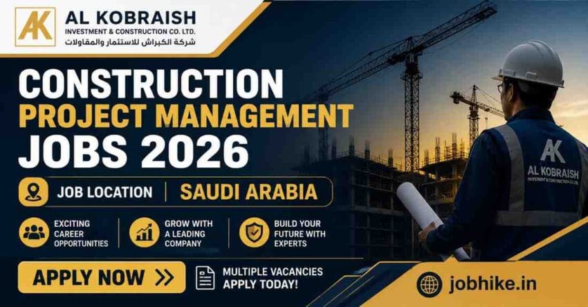 construction project management jobs in saudi arabia 2026