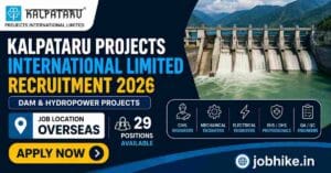 Kalpataru Projects International Limited Recruitment 2026